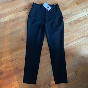 Zara high rise cigarette pants Size M new with tags